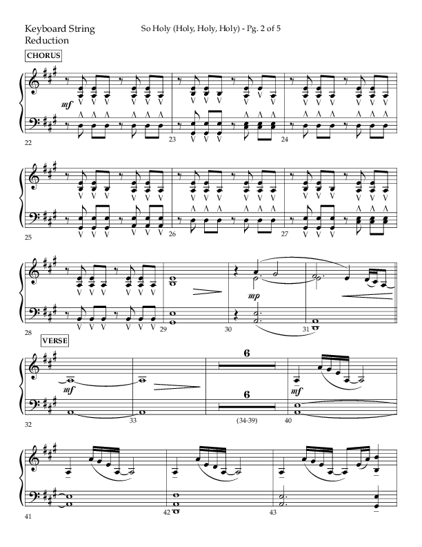 So Holy (Holy Holy Holy) (Choral Anthem SATB) String Reduction (Lifeway Choral / Arr. John Bolin / Orch. Cliff Duren)