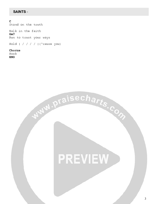 Saints Chord Chart (VOX GEN)