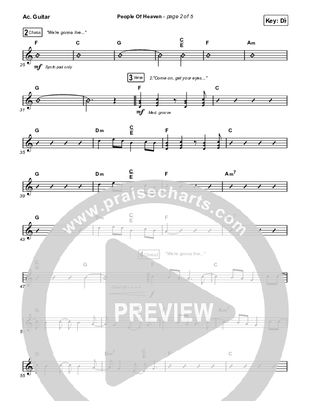 People Of Heaven Acoustic Guitar (Phil Wickham / Brandon Lake)