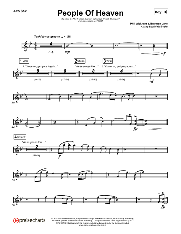 People Of Heaven Sax Pack (Phil Wickham / Brandon Lake)