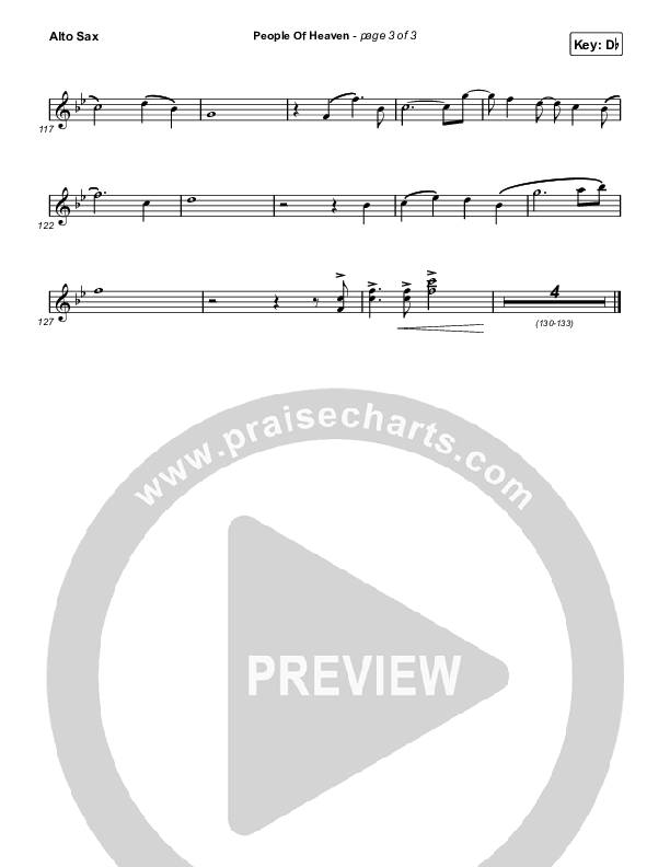 People Of Heaven Alto Sax (Phil Wickham / Brandon Lake)