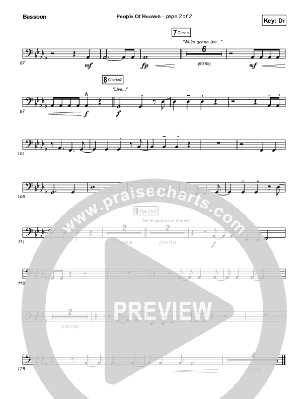 People Of Heaven Bassoon (Phil Wickham / Brandon Lake)