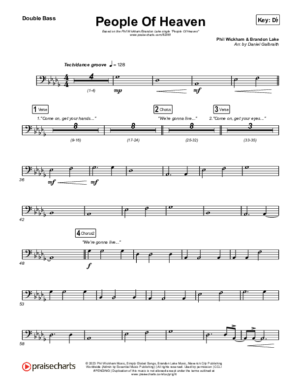 People Of Heaven String Bass (Phil Wickham / Brandon Lake)