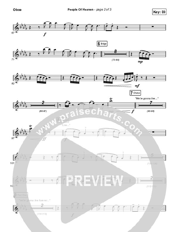 People Of Heaven Oboe (Phil Wickham / Brandon Lake)