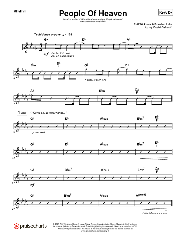 People Of Heaven Rhythm Pack (Phil Wickham / Brandon Lake)