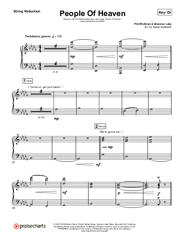 People Of Heaven String Reduction (Phil Wickham / Brandon Lake)
