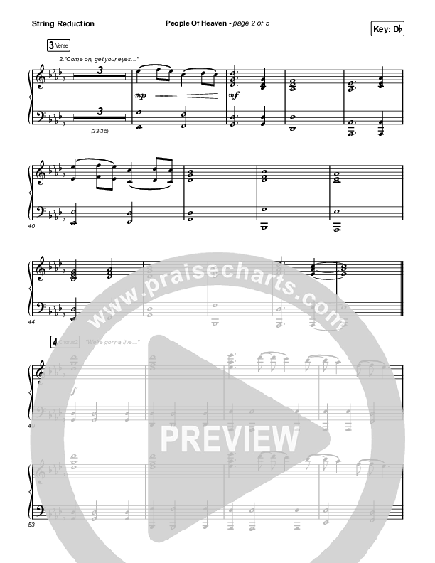 People Of Heaven String Reduction (Phil Wickham / Brandon Lake)