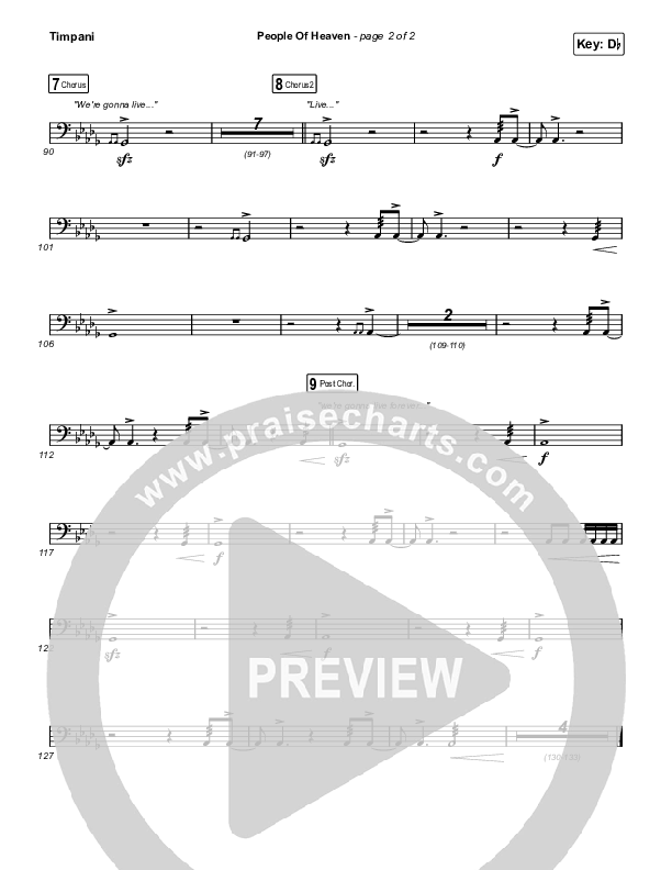 People Of Heaven Timpani (Phil Wickham / Brandon Lake)