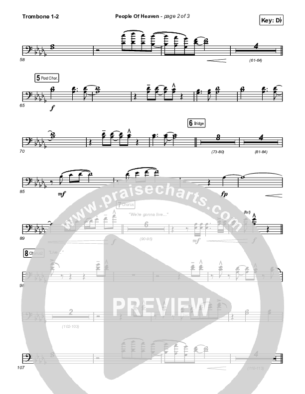 People Of Heaven Trombone 1,2 (Phil Wickham / Brandon Lake)