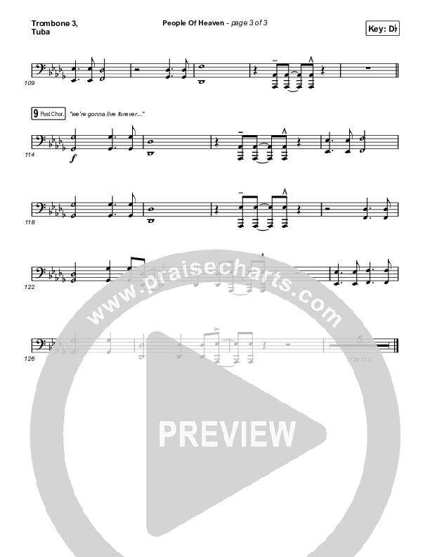 People Of Heaven Trombone 3/Tuba (Phil Wickham / Brandon Lake)