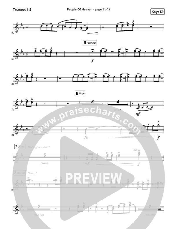 People Of Heaven Trumpet 1,2 (Phil Wickham / Brandon Lake)