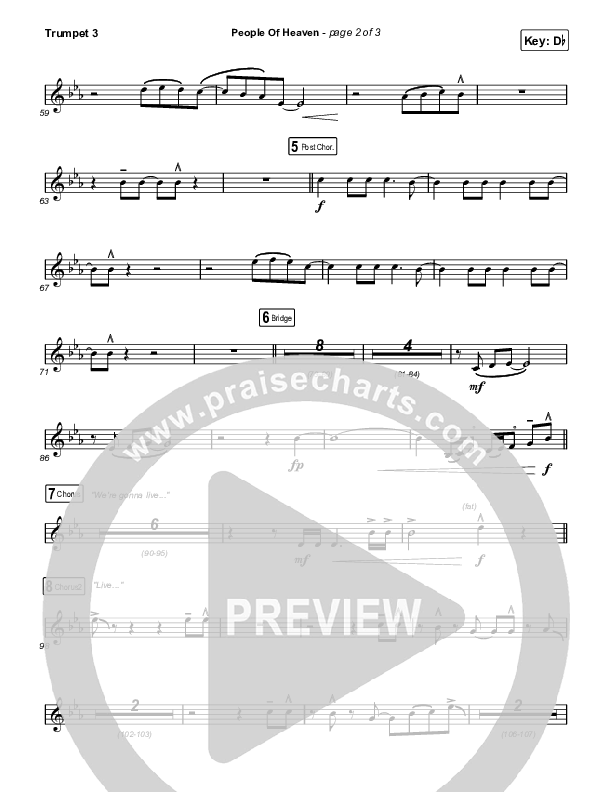 People Of Heaven Trumpet 3 (Phil Wickham / Brandon Lake)