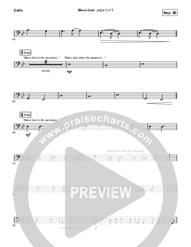 Bless God (Live) Cello (Cody Carnes)