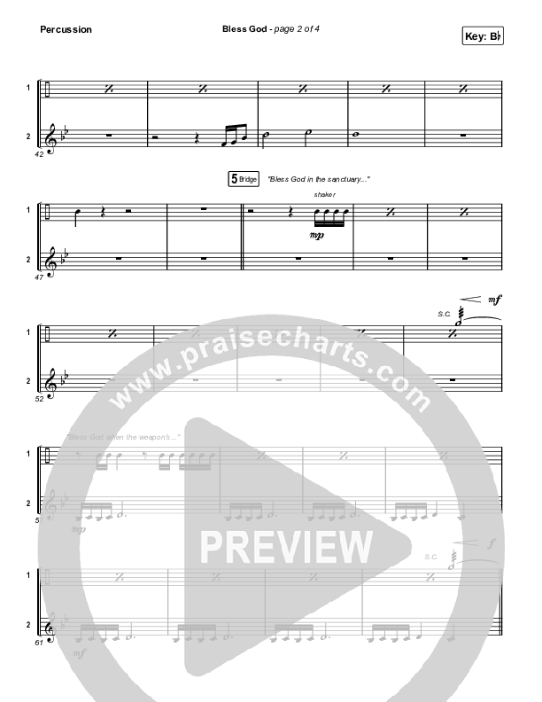 Bless God (Live) Percussion (Cody Carnes)