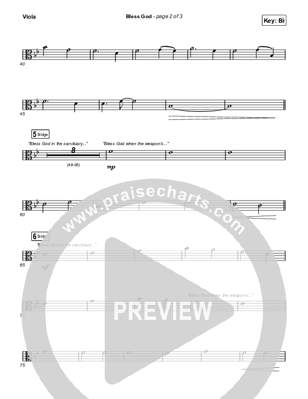Bless God (Live) Viola (Cody Carnes)