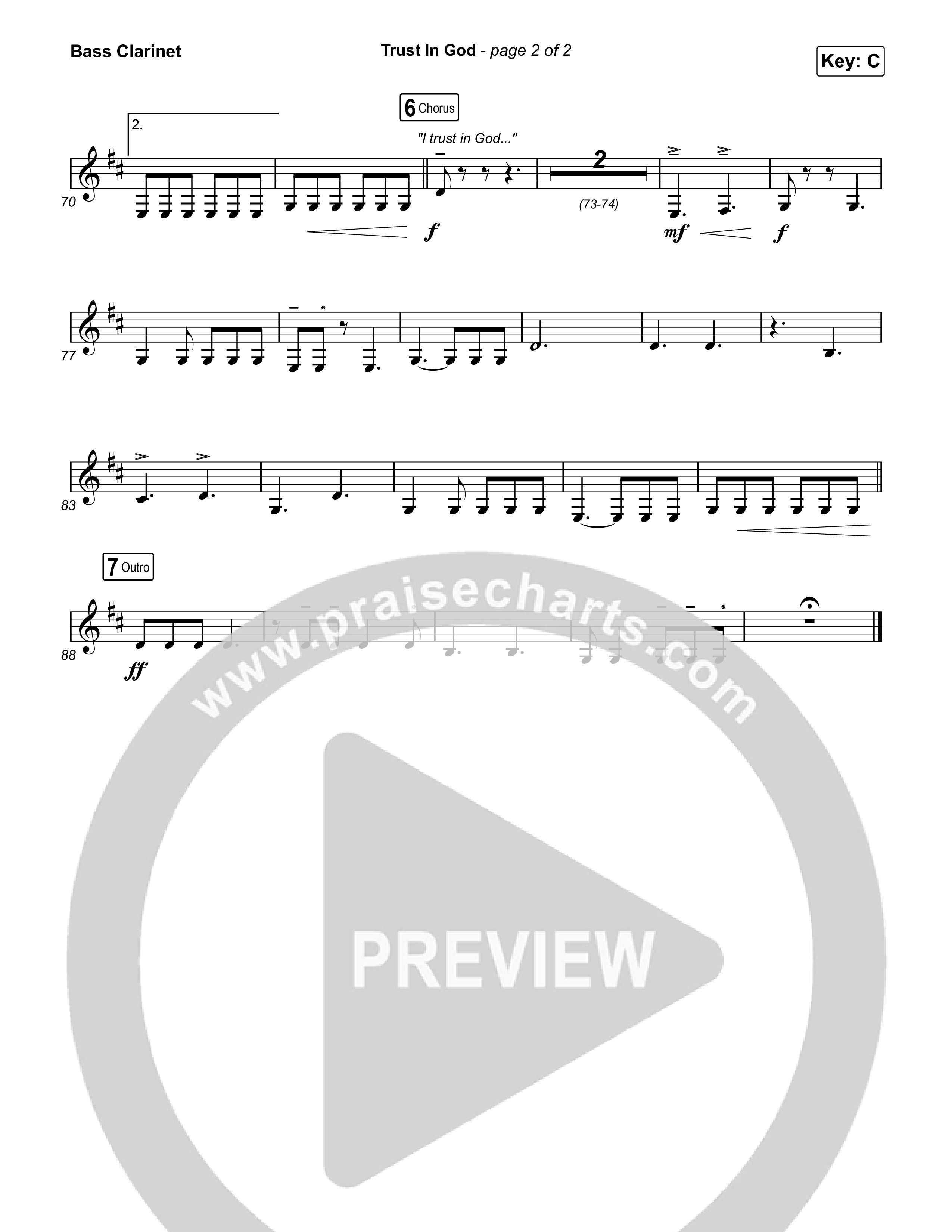 Trust In God (Radio) Bass Clarinet (Elevation Worship)