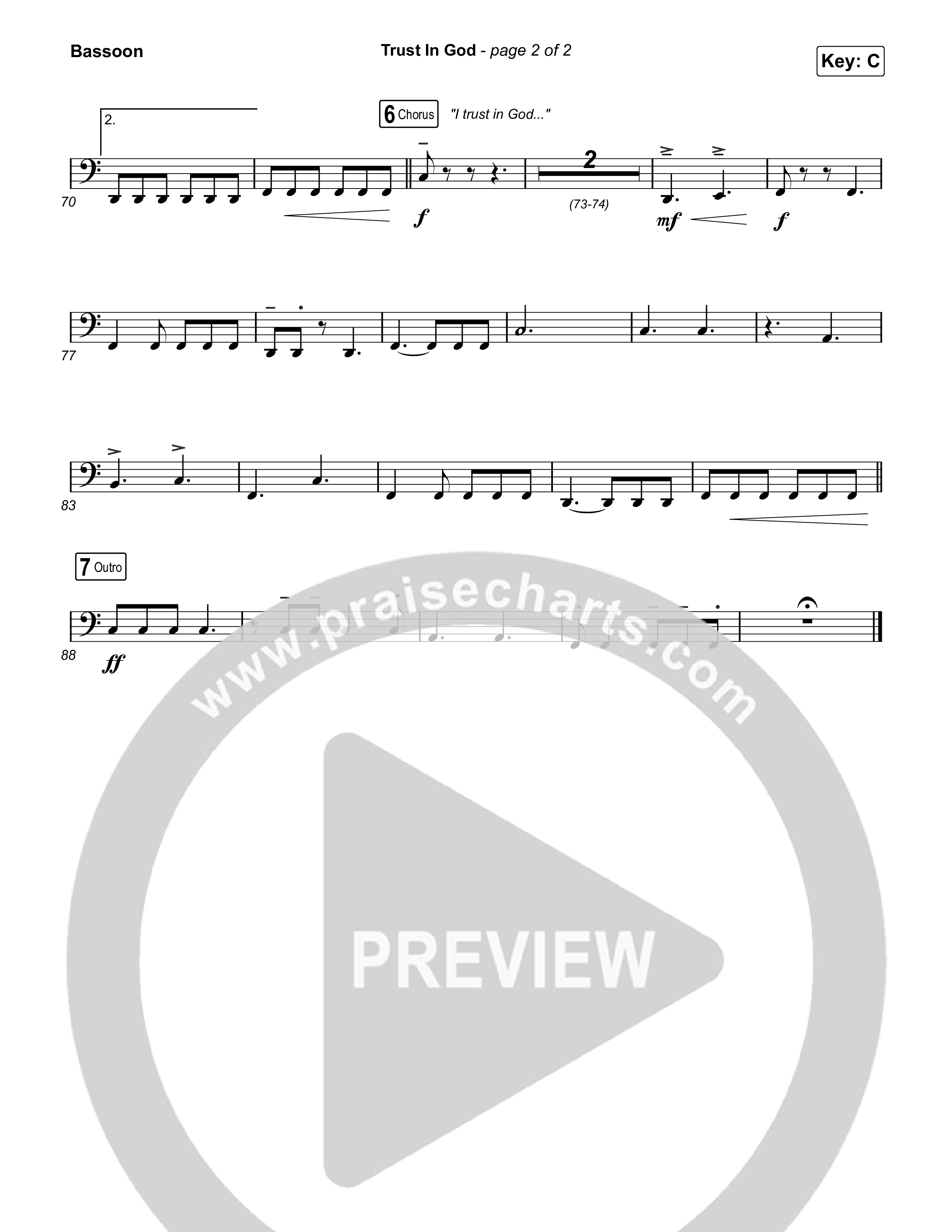 Trust In God (Radio) Bassoon (Elevation Worship)