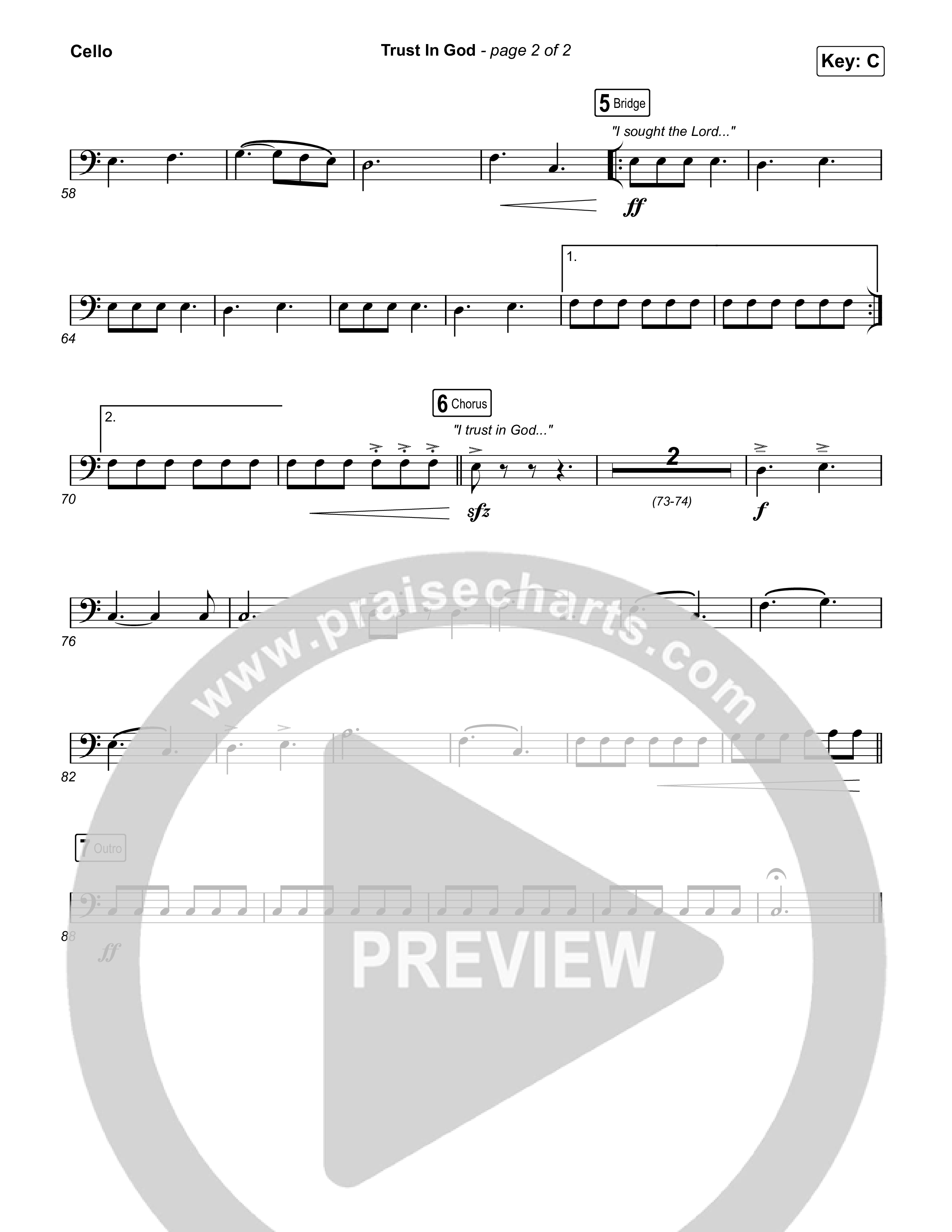 Trust In God (Radio) Cello (Elevation Worship)