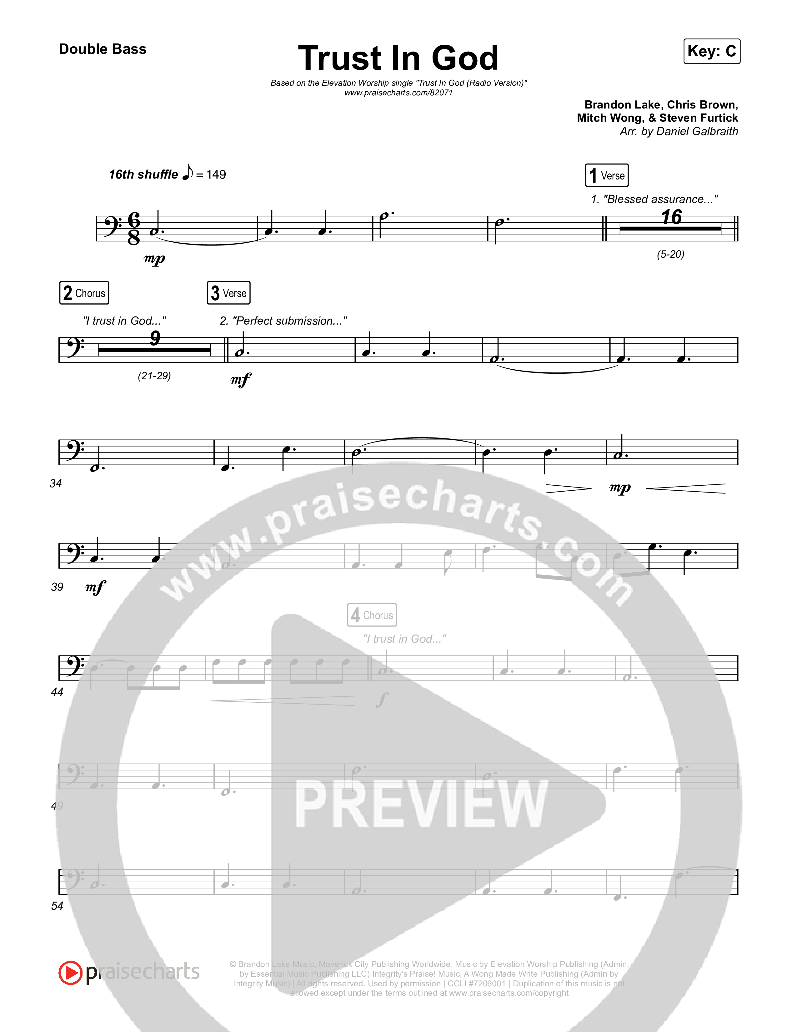 Trust In God (Radio) String Bass (Elevation Worship)