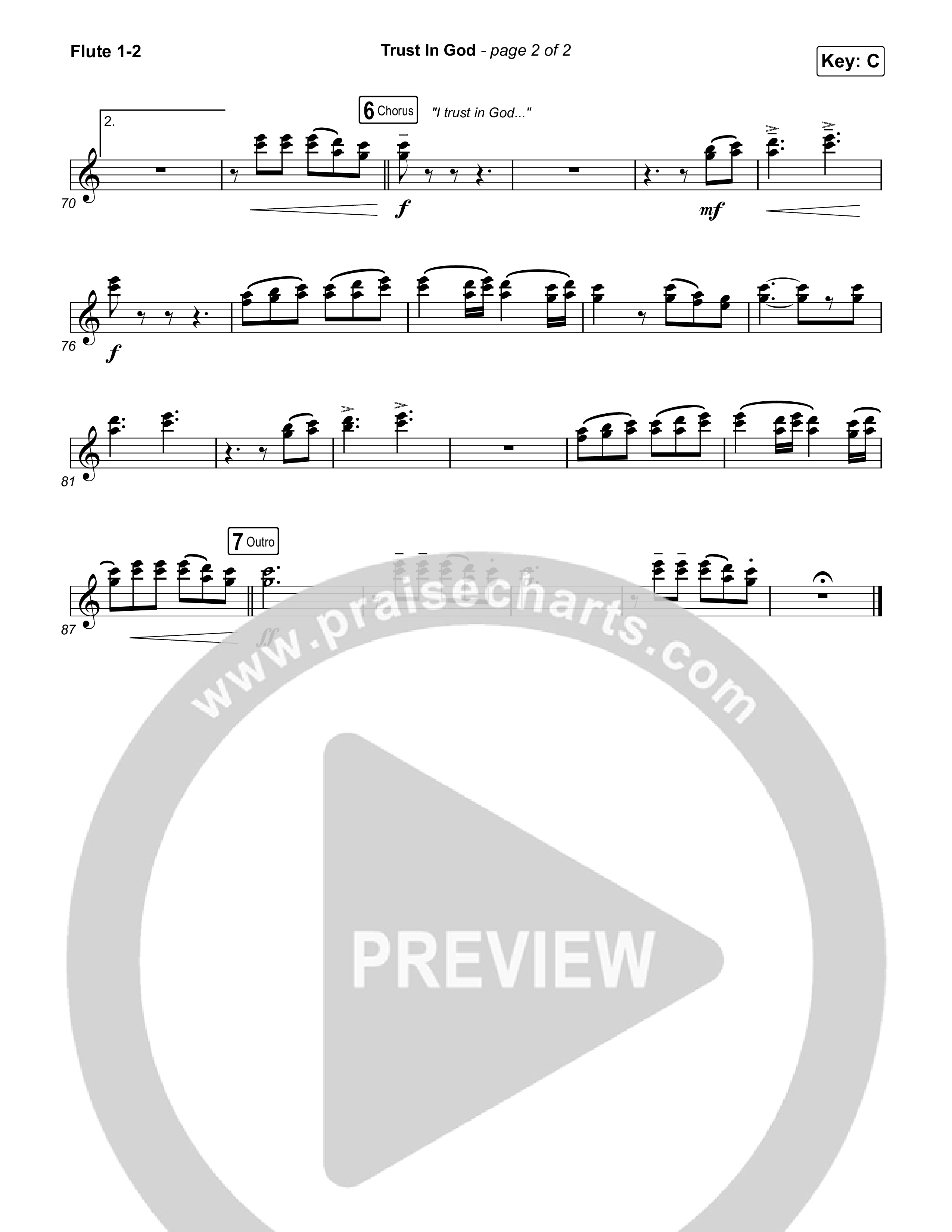 Trust In God (Radio) Flute 1,2 (Elevation Worship)