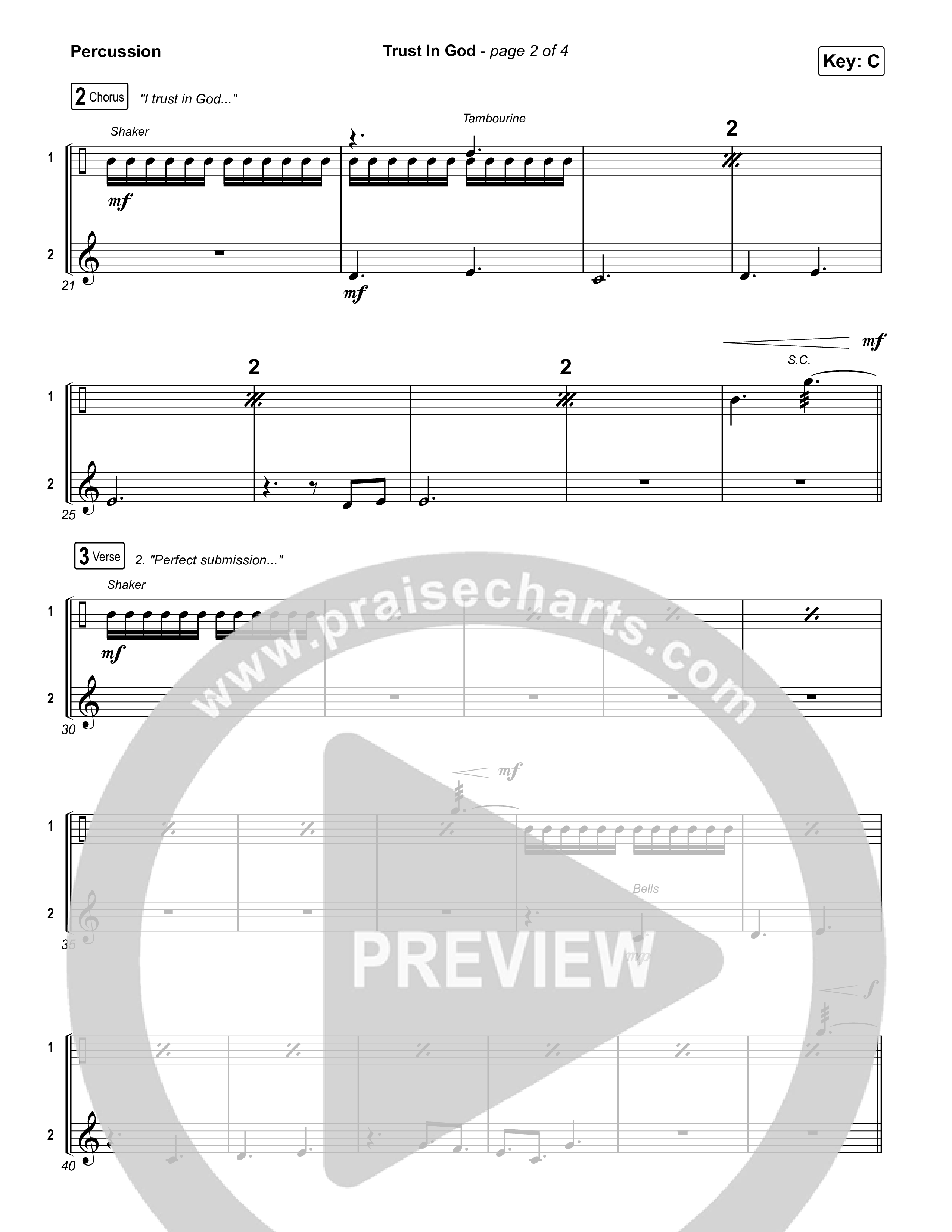 Trust In God (Radio) Percussion (Elevation Worship)