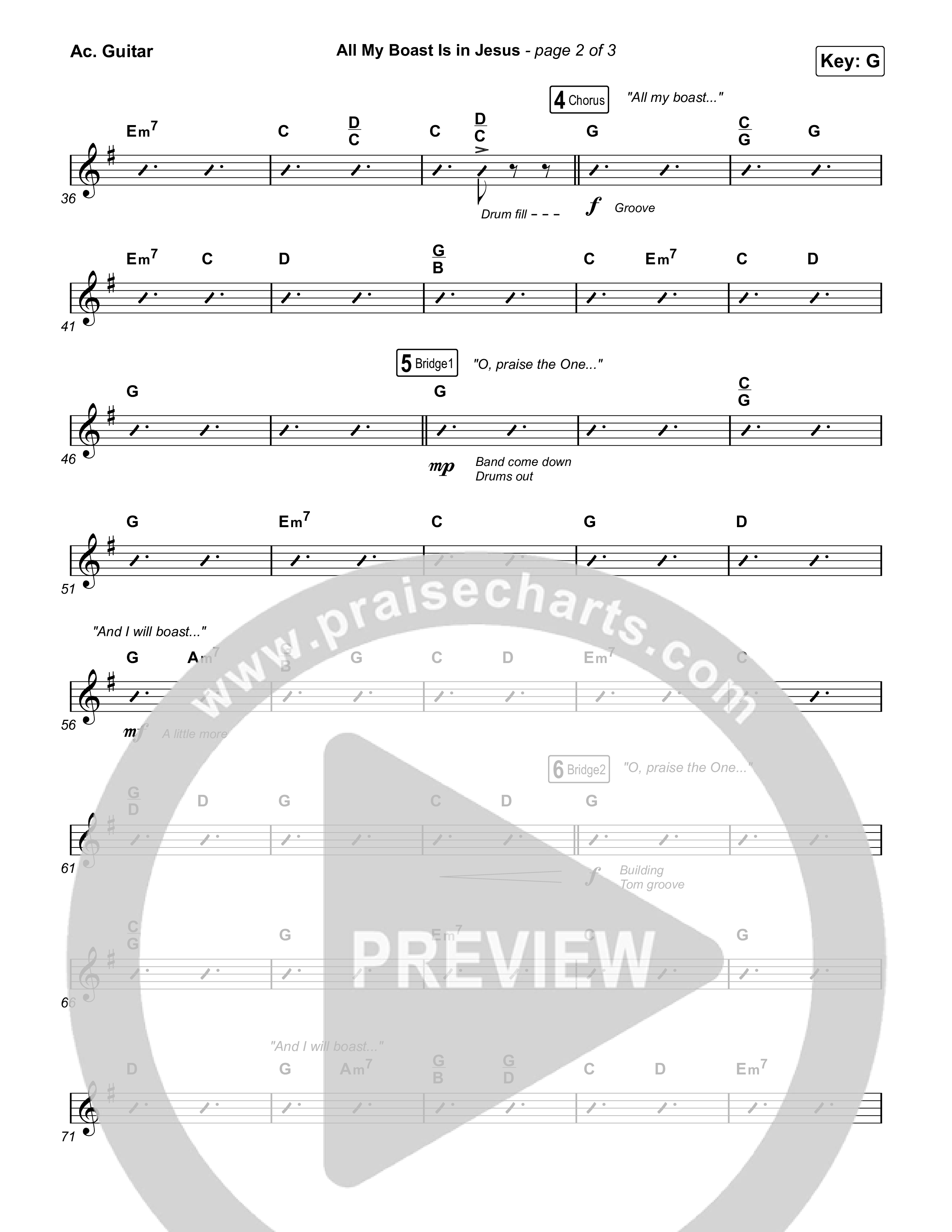 All My Boast Is In Jesus Acoustic Guitar (Matt Boswell / Matt Papa / Keith & Kristyn Getty)