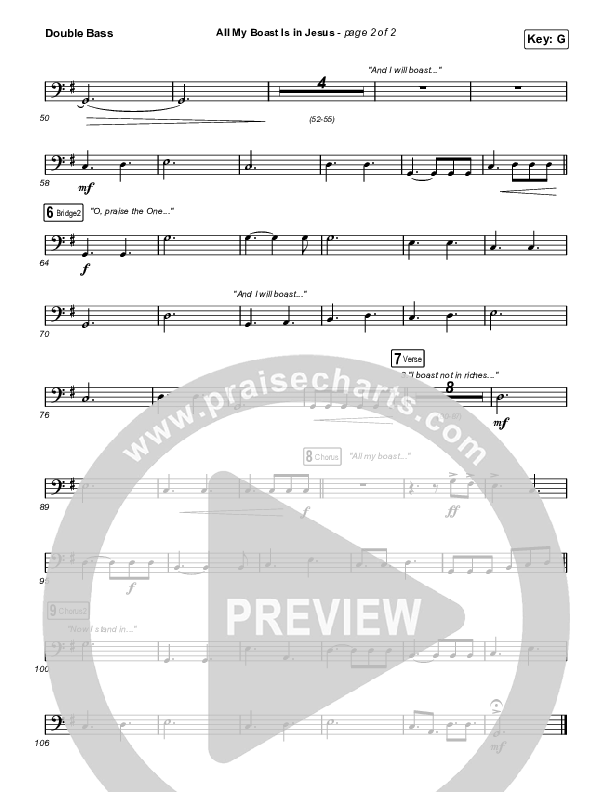 All My Boast Is In Jesus String Bass (Matt Boswell / Matt Papa / Keith & Kristyn Getty)