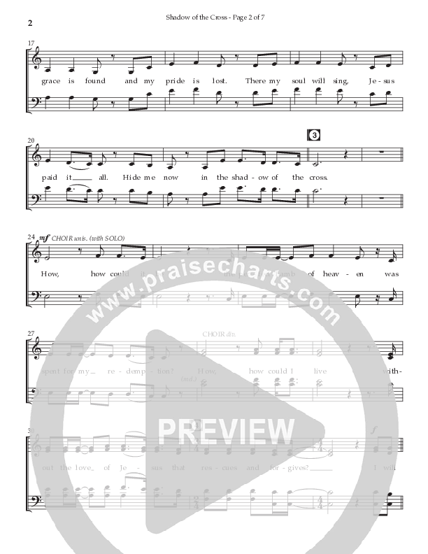 Shadow Of The Cross (Choral Anthem SATB) Choir Sheet CH (Prestonwood Worship / Prestonwood Choir / Arr. Jonathan Walker)