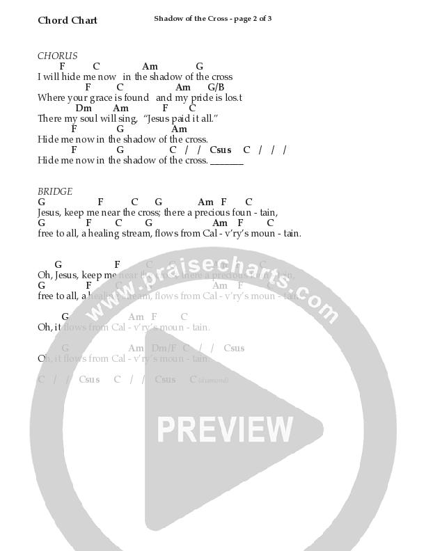 Shadow Of The Cross (Choral Anthem SATB) Chords & Lyrics (Prestonwood Worship / Prestonwood Choir / Arr. Jonathan Walker)