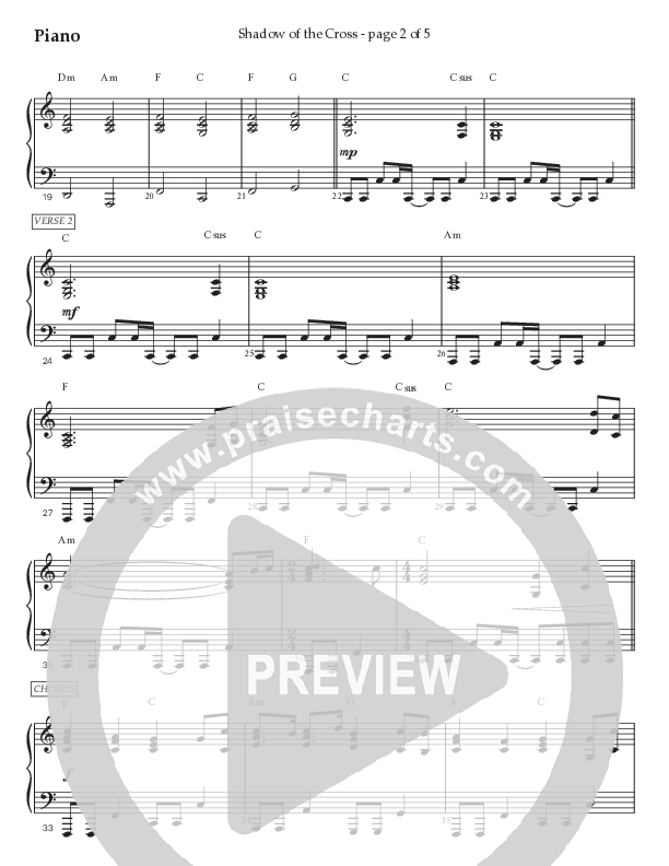 Shadow Of The Cross (Choral Anthem SATB) Piano Sheet (Prestonwood Worship / Prestonwood Choir / Arr. Jonathan Walker)