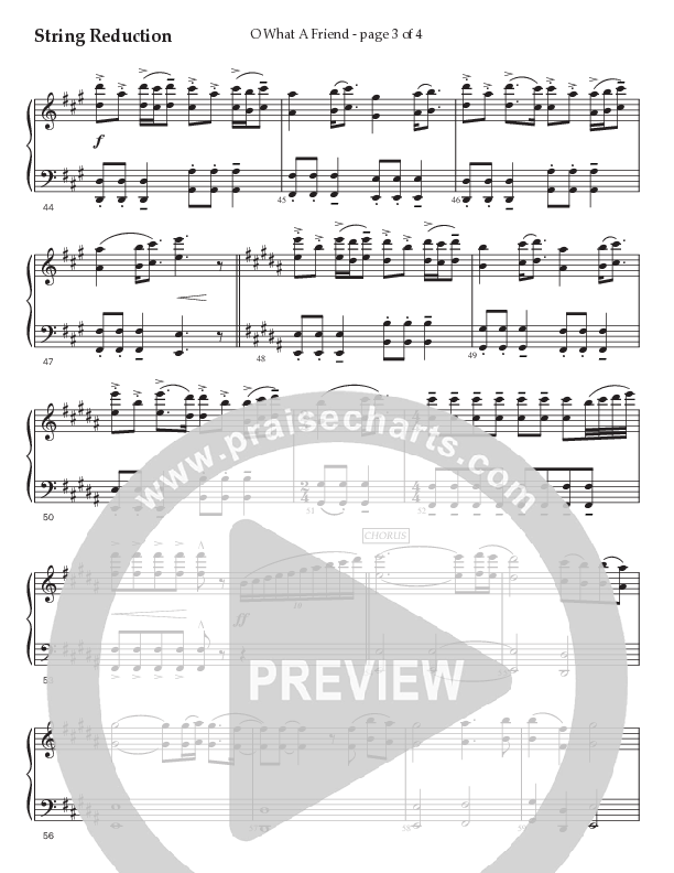 O What A Friend (Choral Anthem SATB) String Reduction (Prestonwood Worship / Prestonwood Choir / Arr. Jonathan Walker)