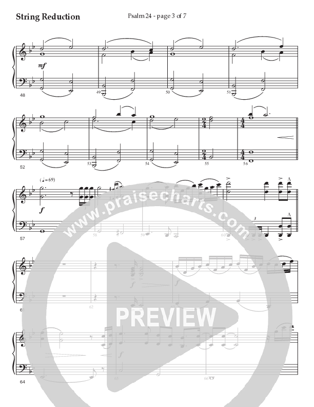 Psalm 24 (Choral Anthem SATB) String Reduction (Prestonwood Worship / Prestonwood Choir / Arr. Jonathan Walker / Orch. Michael Neale)