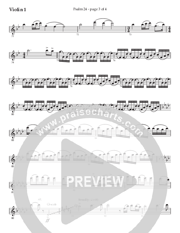Psalm 24 (Choral Anthem SATB) String Ensemble (Prestonwood Worship / Prestonwood Choir / Arr. Jonathan Walker / Orch. Michael Neale)