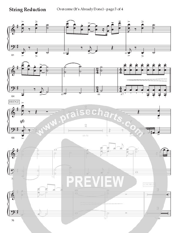 Overcome (It's Already Done) (Choral Anthem SATB) String Reduction (Prestonwood Worship / Prestonwood Choir / Arr. Brian Taylor / Orch. Jonathan Walker)