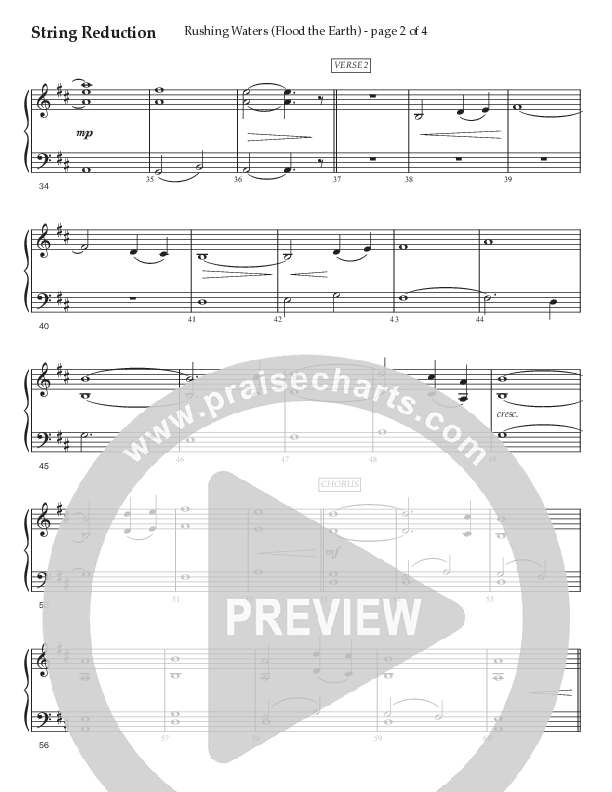 Rushing Waters (Flood The Earth) (Choral Anthem SATB) String Reduction (Prestonwood Worship / Prestonwood Choir / Arr. Carson Wagner)