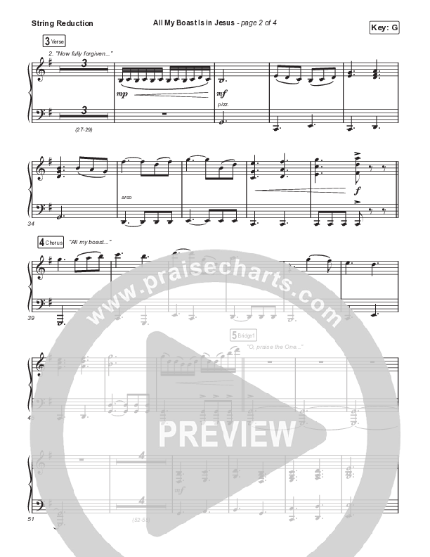 All My Boast Is In Jesus (Sing It Now) String Reduction (Matt Papa / Matt Boswell / Arr. Mason Brown / Keith & Kristyn Getty)