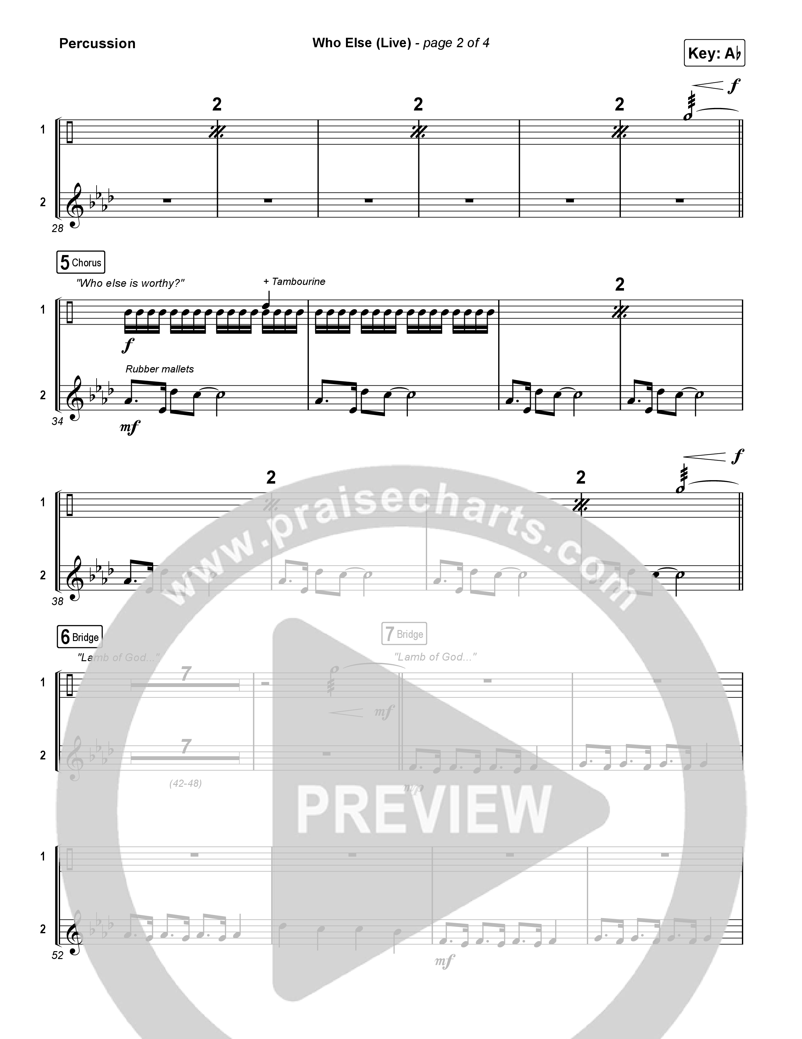 Who Else (Live) Percussion (Gateway Worship / Claire Smith)