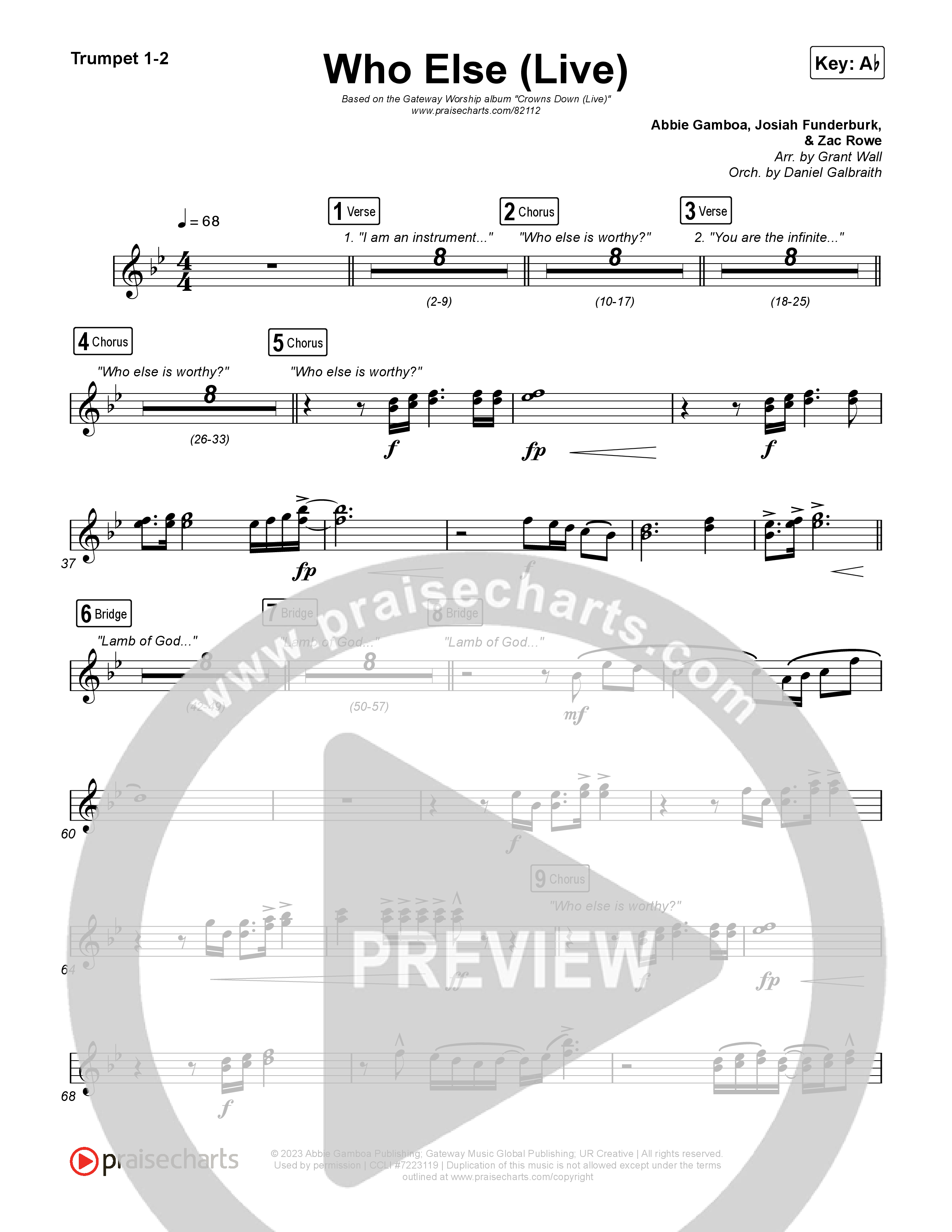 Who Else (Live) Brass Pack (Gateway Worship / Claire Smith)