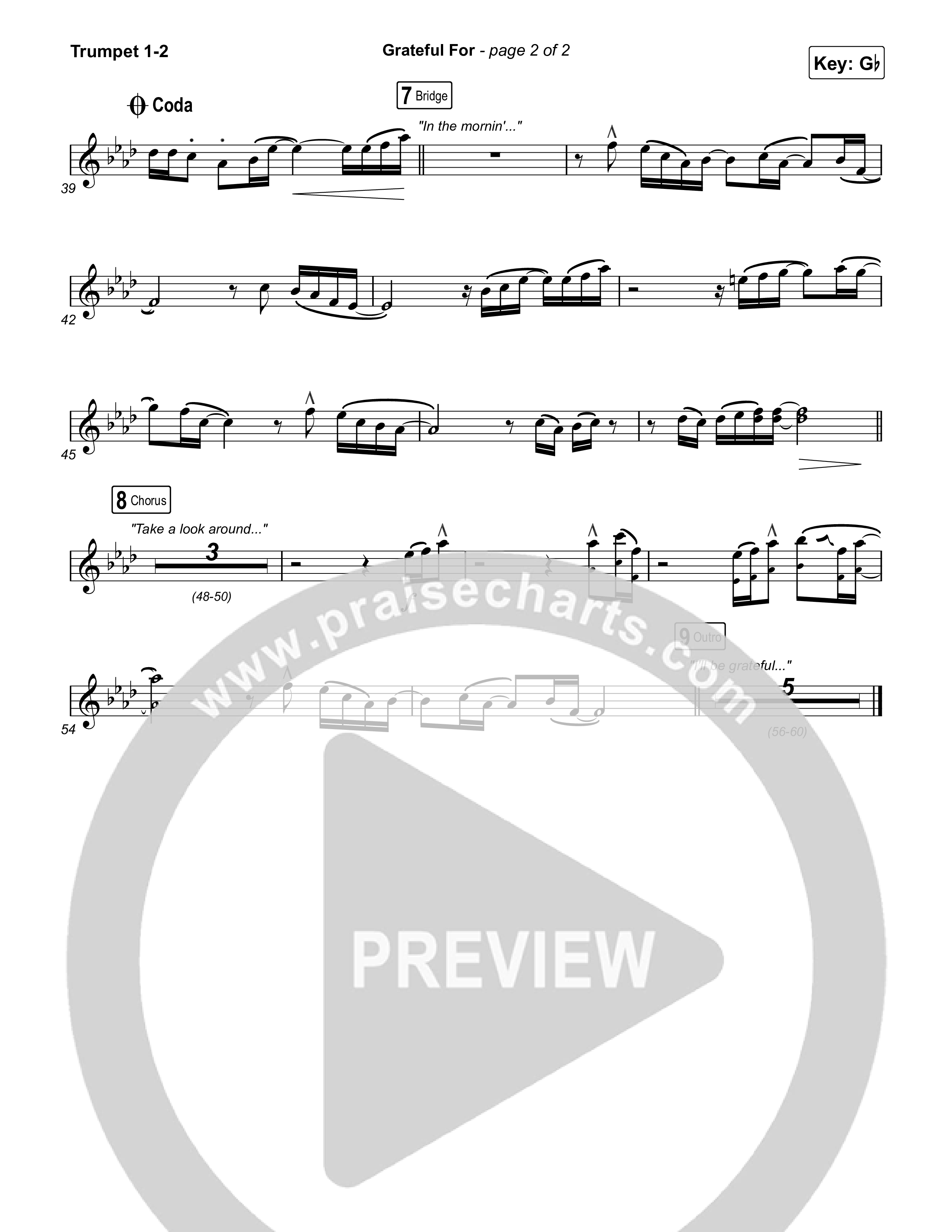 Grateful For Trumpet 1,2 (Natalie Layne)