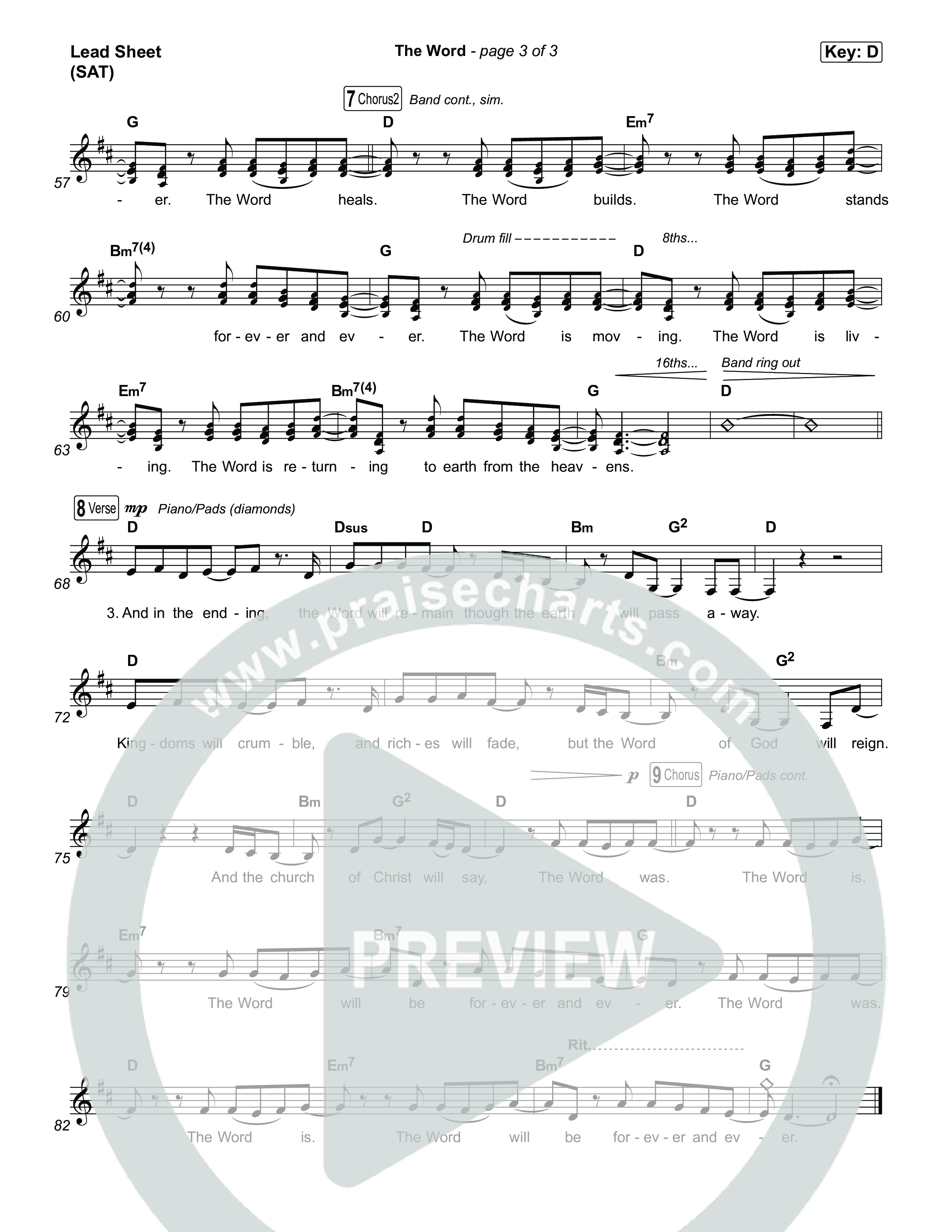 The Word Lead Sheet (SAT) (Anna Golden)