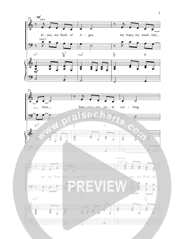 Jesus My Rock Of Ages (Choral Anthem SATB) Anthem (SATB/Piano) (Lifeway Choral / Arr. Richard Kingsmore)