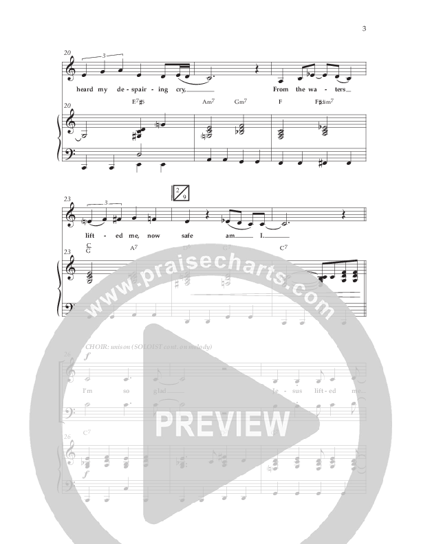 So Glad with Love Lifted Me (Choral Anthem SATB) Anthem (SATB/Piano) (Lifeway Choral / Arr. Bradley Knight)