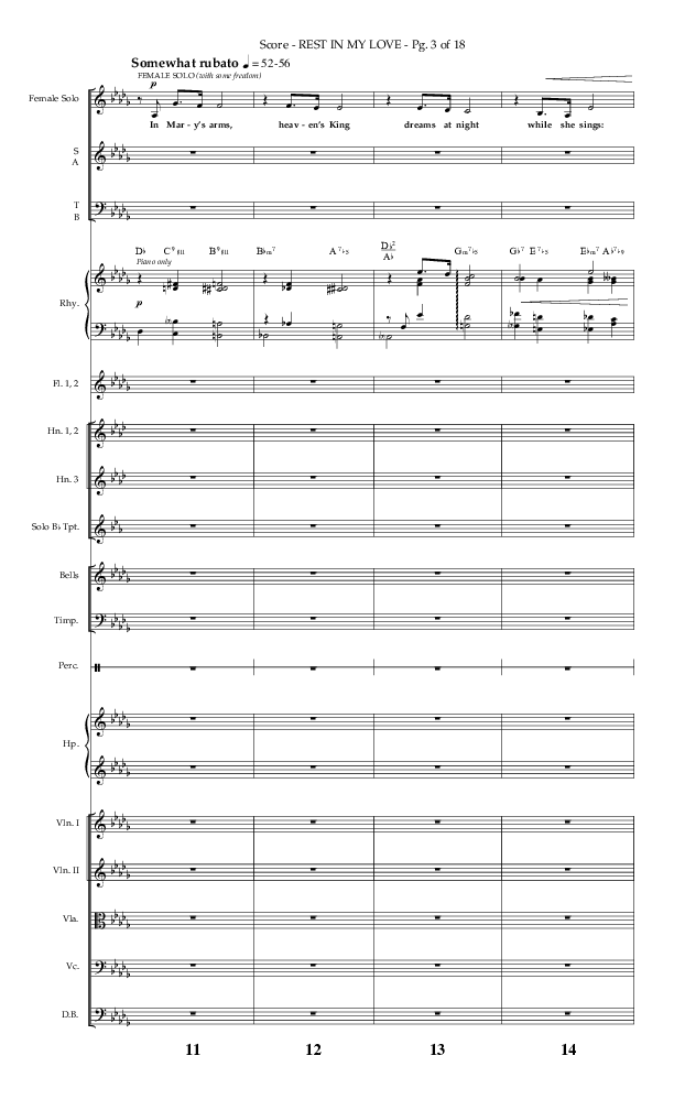 Rest In My Love (Choral Anthem SATB) Orchestration (Arr. Phillip Keveren / Lifeway Choral)