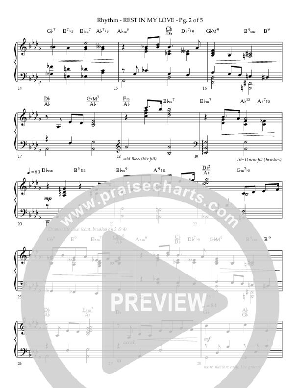Rest In My Love (Choral Anthem SATB) Lead Melody & Rhythm (Arr. Phillip Keveren / Lifeway Choral)