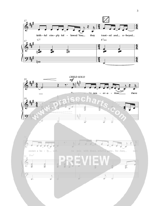Legacy Of Faith (Choral Anthem SATB) Anthem (SATB/Piano) (Lifeway Choral / Arr. Bradley Knight)