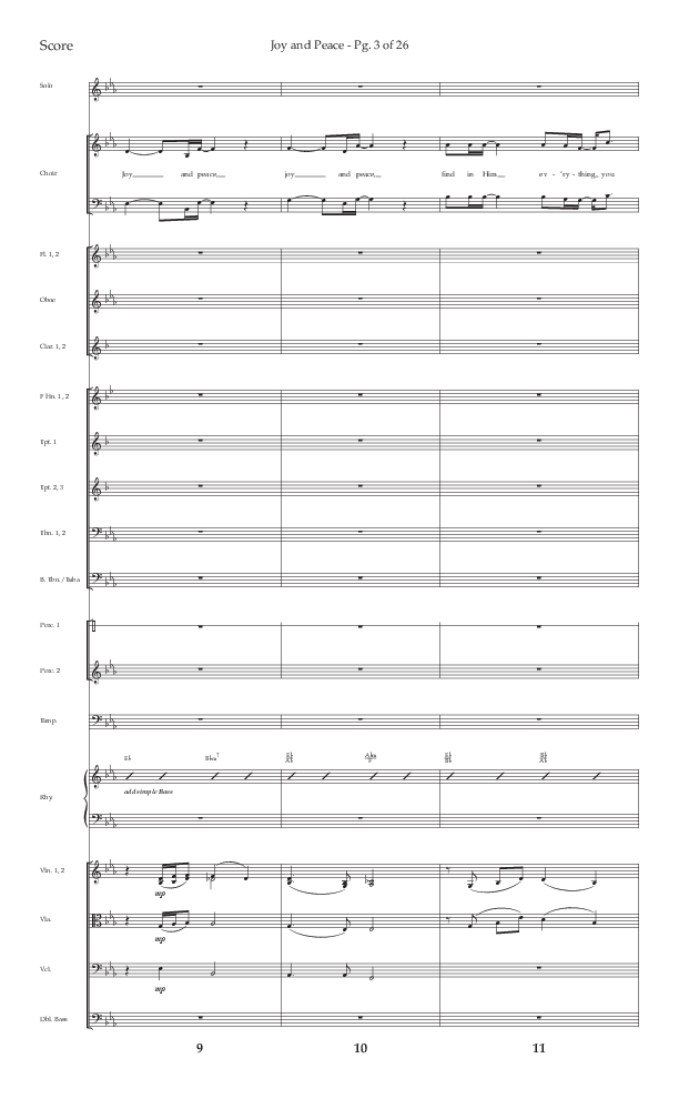 Joy And Peace (Choral Anthem SATB) Conductor's Score (Lifeway Choral / Arr. Russell Mauldin)