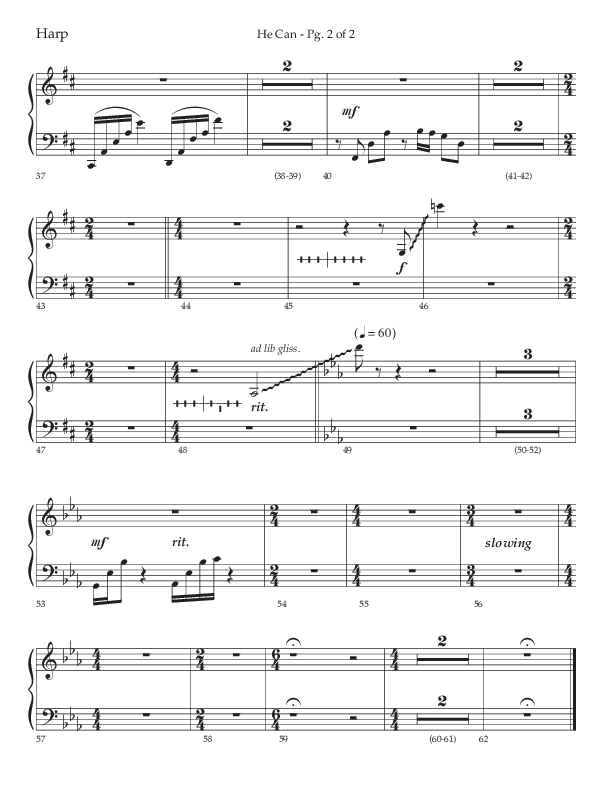 He Can (Choral Anthem SATB) Harp (Arr. Cody McVey)