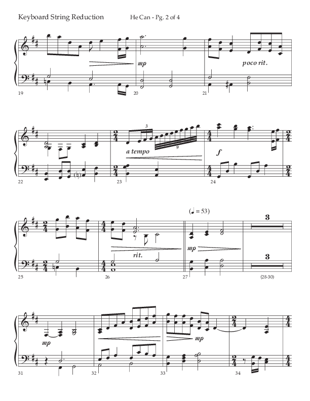 He Can (Choral Anthem SATB) String Reduction (Arr. Cody McVey)