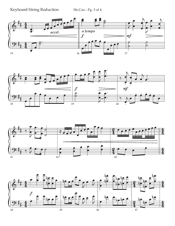 He Can (Choral Anthem SATB) String Reduction (Arr. Cody McVey)