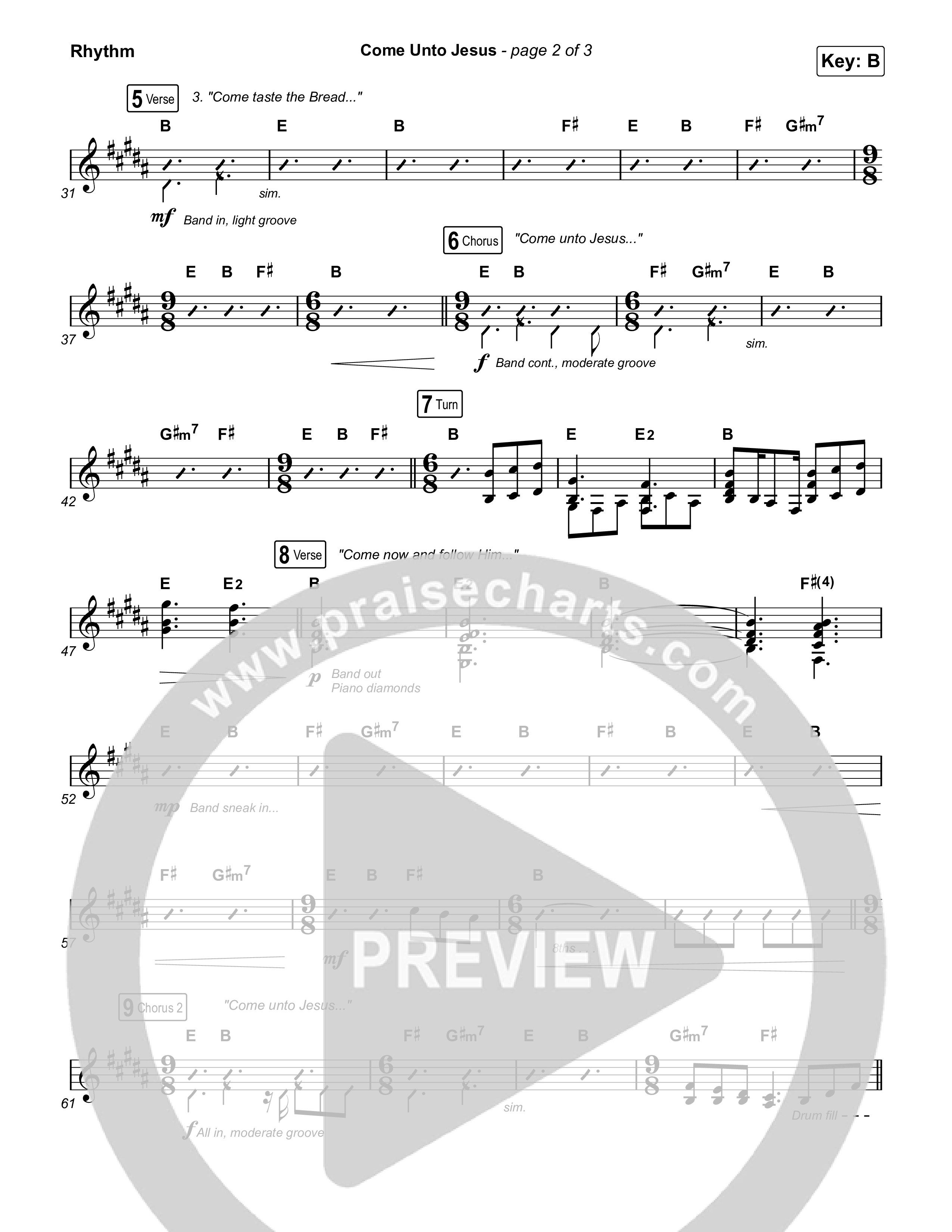 Come Unto Jesus (Live) Rhythm Pack (Keith & Kristyn Getty / Laura Story / Jordan Kauflin)